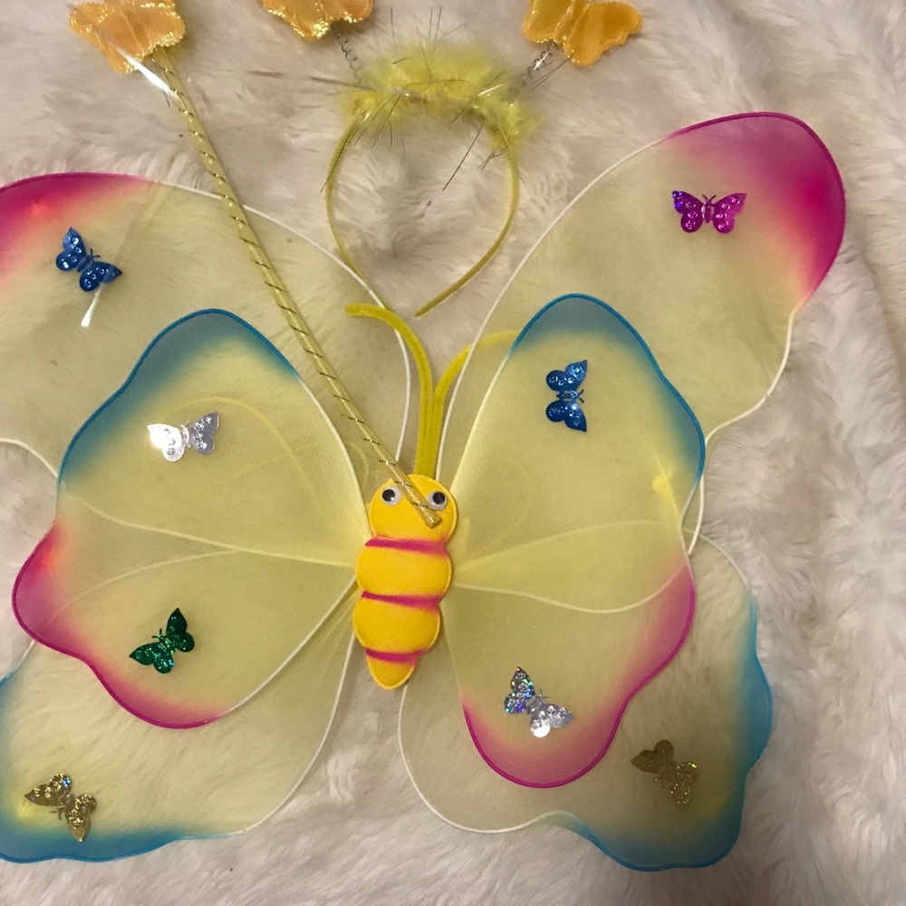 New* Fairy wings Set (includes wand and headband)